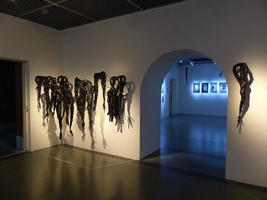 black ropes on wall