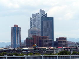 buildings across river