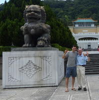 me and amir at museum