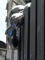 silver blob building