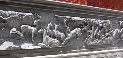 carving of deer