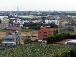 farm viewed from bus