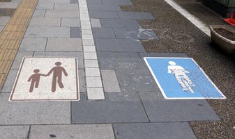 pedestrian bicycle signage