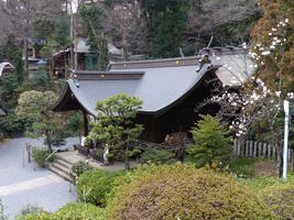 view of temple from above