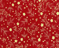 0289a japanese flower print on wall