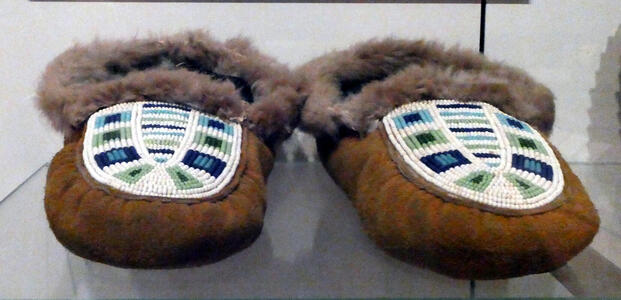 beaded slippers