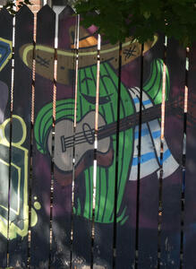 sombrero cactus with guitar