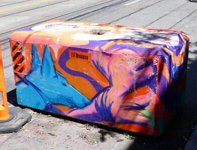 blue dog barrier