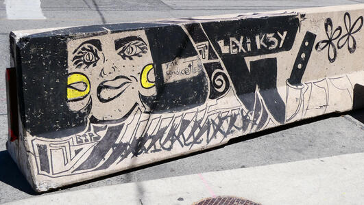 woman with earrings barrier