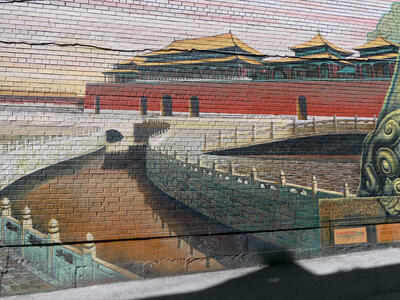 river in front of pagoda