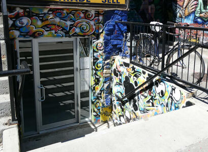 painted doorway