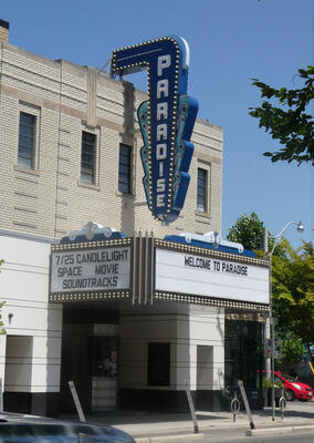 old style theatre marquee