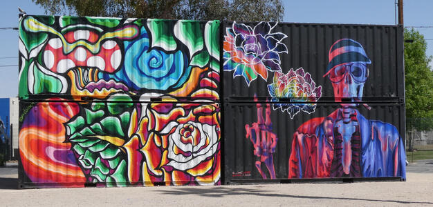 painted container