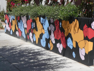 colored irregular geometric shapes