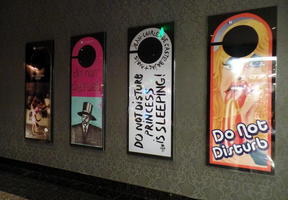 Large “Do Not Disturb” paintings