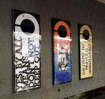 Large “Do Not Disturb” paintings