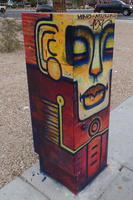 Woman's face; African motif