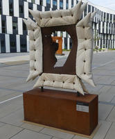 Different view of square with pillows