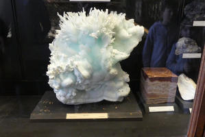 Very light green foam-like sample of aragonite