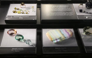 jewelry from flourite and chrysoberyl