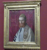 Bearded man in yarmulke and talit