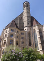 Old, plain church building